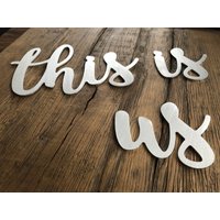 Bauernhaus-Zeichen ", Das Sind Wir "Gesegnet" Oder Irgendein Wort, Sie Brauchen, Kleine Große Metallbuchstaben Zahlen Benutzerdefinierte Zeichen von ArtzoneSigns