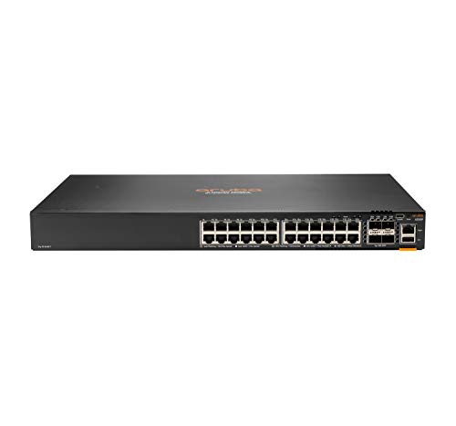 Hewlett Packard Enterprise Aruba 6200F 24G 4SFP+ Managed L3 Gigabit Ethernet (10/100/1000) 1U, Schwarz von Aruba