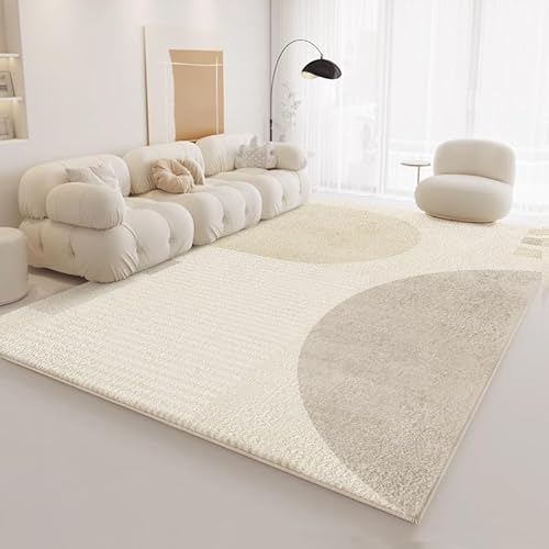 Arvella Rug Teppich Wohnzimmer Waschbar 110 x 150 cm, rutschfest und Waschbar, geeignet für Schlafzimmer, Bad, Küche, Flur, Esszimmer Geometrisches Beiges Patchwork Arvella Rug Teppich Wohnzimmer Waschbar 110 x 150 cm, rutschfest und Waschbar, geeignet für Schlafzimmer, Bad, Küche, Flur, Esszimmer Geometrisches Beiges Patchwork von Arvella Rug