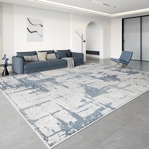 Arvella Rug Teppich Wohnzimmer Waschbar 80 x 120 cm, rutschfest und Weich, ideal für Schlafzimmer, Küche, Bad, Büro, Flur, Esszimmer Moderne Abstrakte Tinte Stil Blau Arvella Rug Teppich Wohnzimmer Waschbar 80 x 120 cm, rutschfest und Weich, ideal für Schlafzimmer, Küche, Bad, Büro, Flur, Esszimmer Moderne Abstrakte Tinte Stil Blau von Arvella Rug