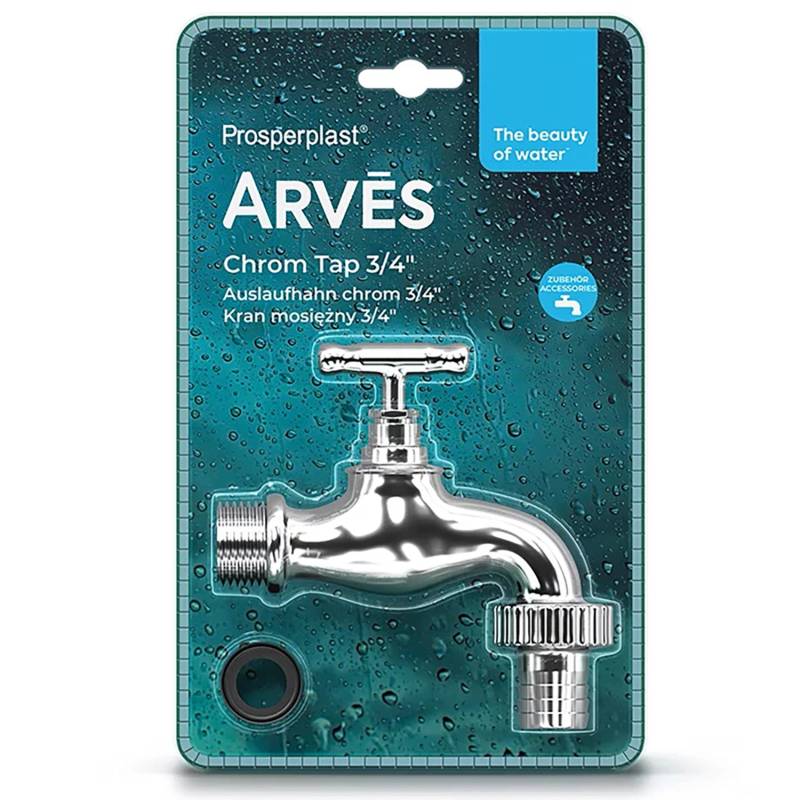 Arves Auslaufhahn 3/4'' (19 mm) Chrom von Arves