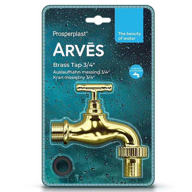 Arves Auslaufhahn 3/4'' (19 mm) Messing von Arves