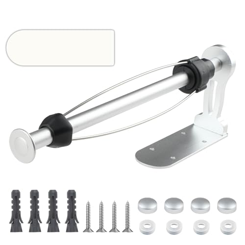 Arvoni Küchenrollenhalter Ohne Bohren aus Aluminium, Küchenrolle Halter für Kleben und Schrauben, Halter Küchenrolle für Küche Bad Schränke Vertikal Oder Horizontal, Paper Towel Holder(Silber) von Arvoni