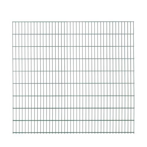 1x Doppelstabmatte (2 Meter) | Höhe 183 cm | Grün | verzinkt & pulverbeschichtet | UV- und witterungsbeständig | Gitterstabmatten in Industriequalität von Arvotec