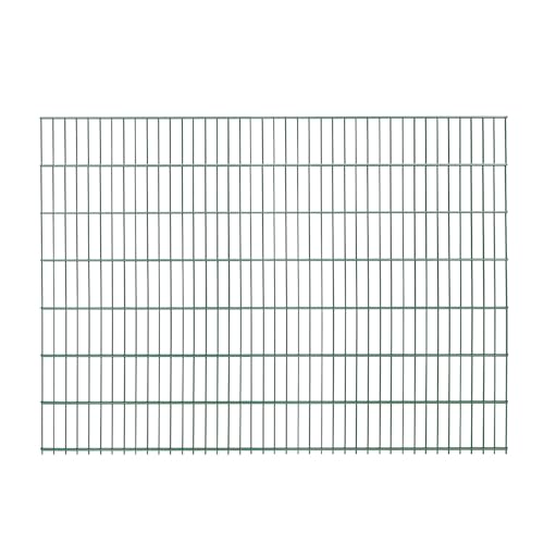 24x Doppelstabmatten (48 Meter) | Höhe 143 cm | Grün | verzinkt & pulverbeschichtet | UV- und witterungsbeständig | Gitterstabmatten in Industriequalität von Arvotec