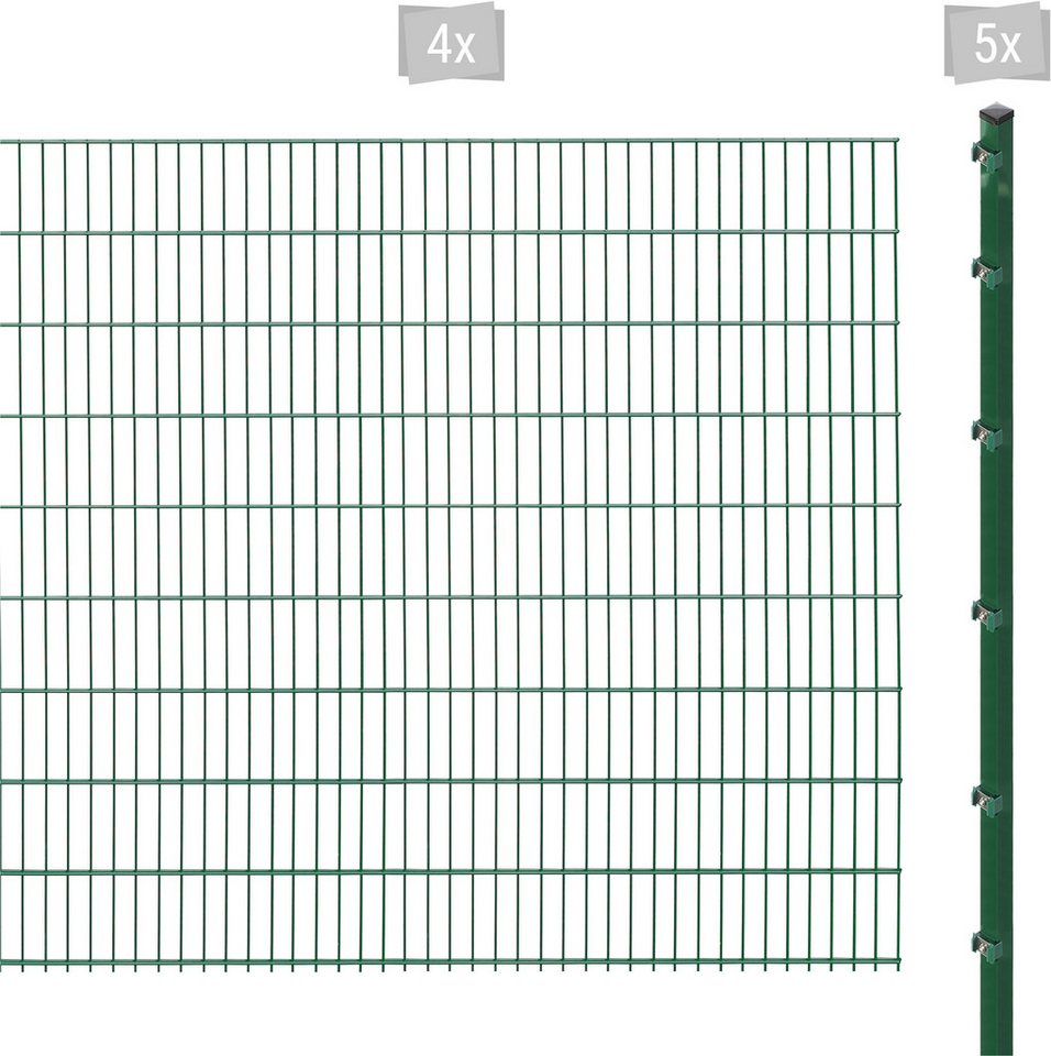 Arvotec Doppelstabmattenzaun ESSENTIAL 183 zum Einbetonieren, (Set), Zaunhöhe 183 cm, Zaunlänge 2 - 60 m von Arvotec