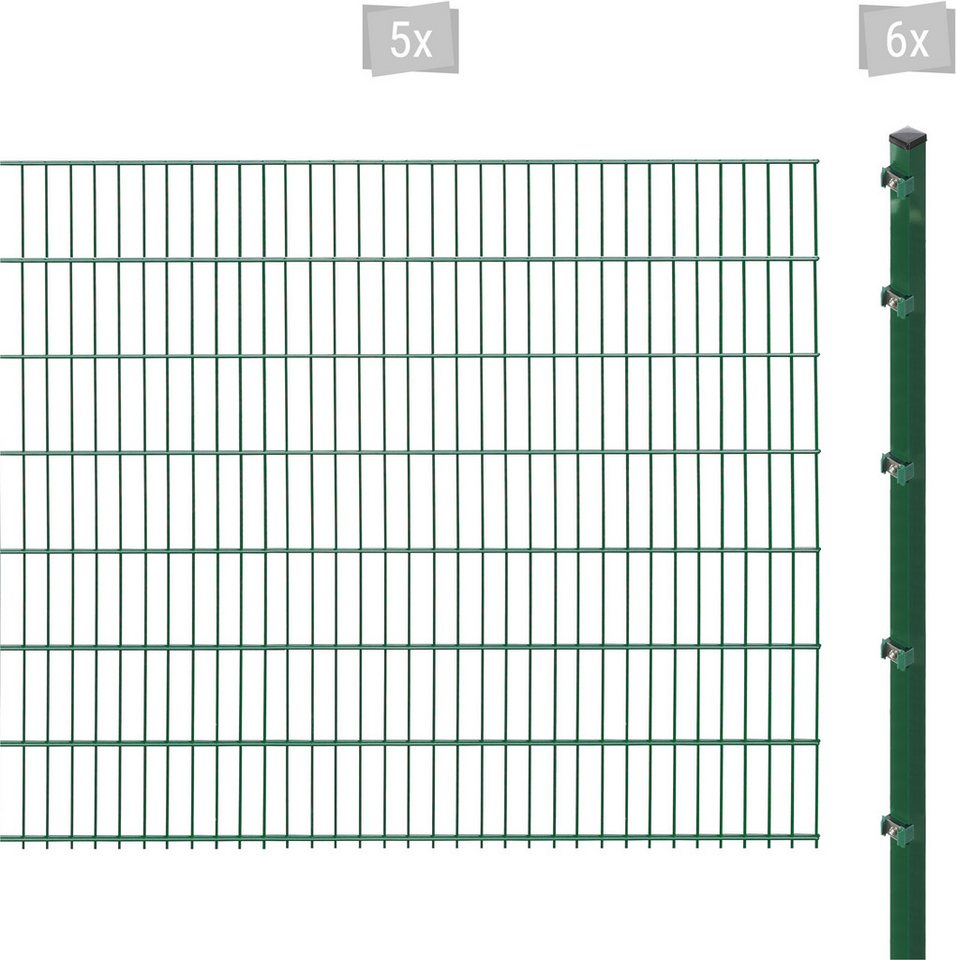 Arvotec Doppelstabmattenzaun ESSENTIAL 143 zum Einbetonieren, (Set), Zaunhöhe 143 cm, Zaunlänge 2 - 60 m von Arvotec