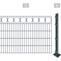 Arvotec Doppelstabmattenzaun "EASY 100 zum Aufschrauben "Ring" mit Zierleiste" von Arvotec