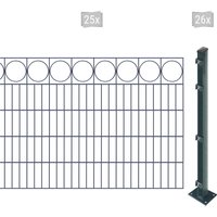 Arvotec Doppelstabmattenzaun "EASY 100 zum Aufschrauben "Ring" mit Zierleiste", Zaunhöhe 100 cm, Zaunlänge 2 - 60 m von Arvotec