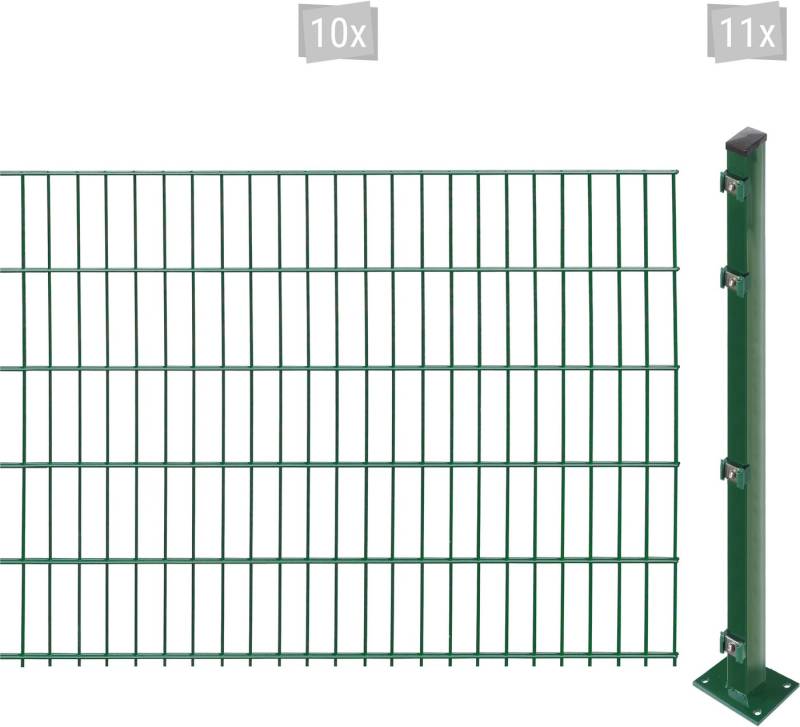 Arvotec Doppelstabmattenzaun EASY 103 zum Aufschrauben, (Set, 21-St), Zaunhöhe 103 cm, Zaunlänge 2 - 60 m von Arvotec