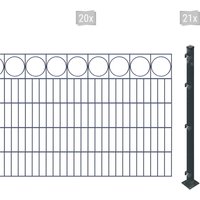Arvotec Doppelstabmattenzaun "ESSENTIAL 100 zum Aufschrauben "Ring" mit Zierleiste" Zaunhöhe 100 cm, Zaunlänge 2 - 60 m Arvotec Doppelstabmattenzaun "ESSENTIAL 100 zum Aufschrauben "Ring" mit Zierleiste" Zaunhöhe 100 cm, Zaunlänge 2 - 60 m von Arvotec