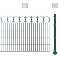 Arvotec Doppelstabmattenzaun "ESSENTIAL 100 zum Aufschrauben "Ring" mit Zierleiste", Zaunhöhe 100 cm, Zaunlänge 2 - 60 m von Arvotec