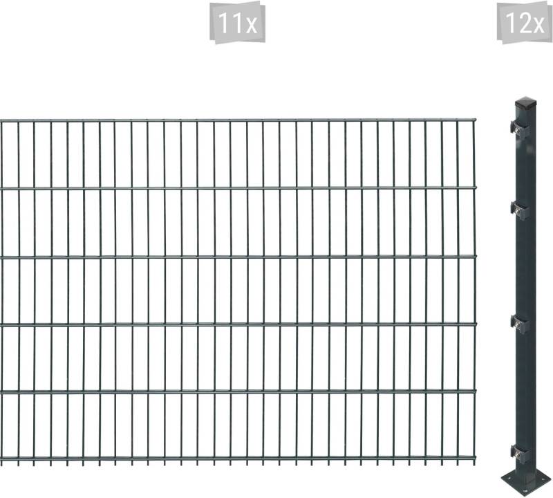 Arvotec Doppelstabmattenzaun ESSENTIAL 103 zum Aufschrauben, (Set, 23-St), Zaunhöhe 103 cm, Zaunlänge 2 - 60 m von Arvotec