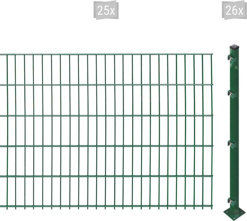 Arvotec Doppelstabmattenzaun ESSENTIAL 103 zum Aufschrauben, (Set, 51-St), Zaunhöhe 103 cm, Zaunlänge 2 - 60 m von Arvotec
