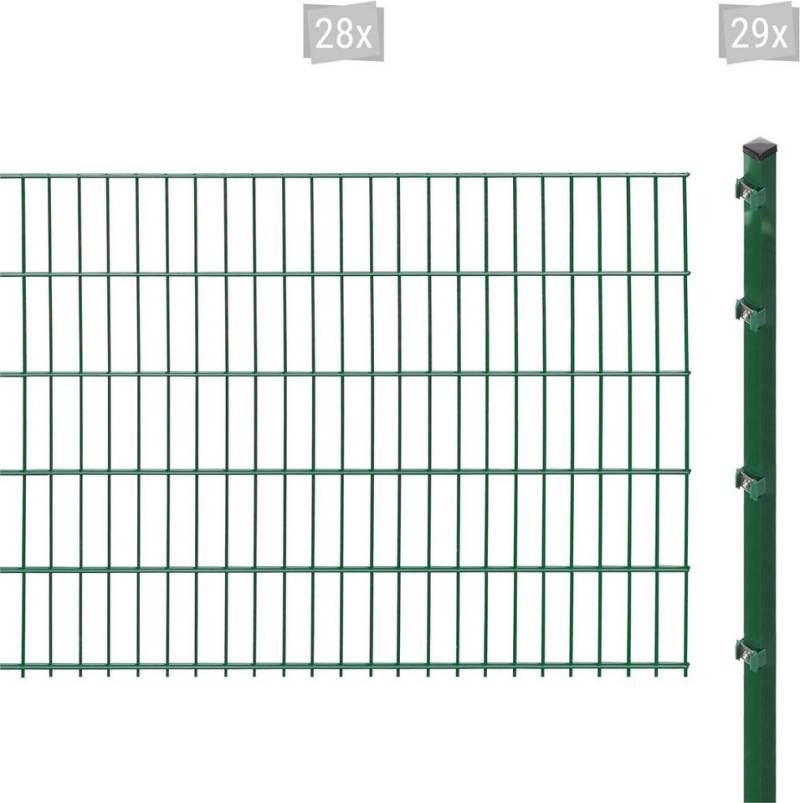 Arvotec Doppelstabmattenzaun ESSENTIAL 103 zum Einbetonieren, (Set, 57-St), Zaunhöhe 103 cm, Zaunlänge 2 - 60 m von Arvotec