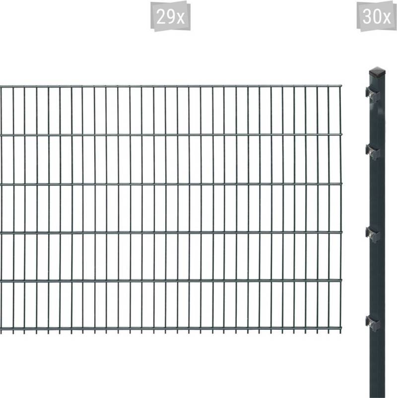 Arvotec Doppelstabmattenzaun ESSENTIAL 103 zum Einbetonieren, (Set, 59-St), Zaunhöhe 103 cm, Zaunlänge 2 - 60 m von Arvotec