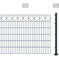 Arvotec Doppelstabmattenzaun "ESSENTIAL 120 zum Aufschrauben "Karo" mit Zierleiste" Zaunhöhe 120 cm, Zaunlänge 2 - 60 m Arvotec Doppelstabmattenzaun "ESSENTIAL 120 zum Aufschrauben "Karo" mit Zierleiste" Zaunhöhe 120 cm, Zaunlänge 2 - 60 m von Arvotec