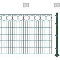 Arvotec Doppelstabmattenzaun "ESSENTIAL 120 zum Aufschrauben "Ring" mit Zierleiste", Zaunhöhe 120 cm, Zaunlänge 2 - 60 m von Arvotec