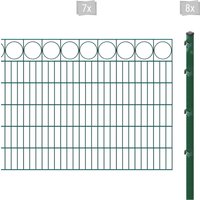 Arvotec Doppelstabmattenzaun "ESSENTIAL 120 zum Einbetonieren "Ring" mit Zierleiste", Zaunhöhe 120 cm, Zaunlänge 2 - 60 m von Arvotec