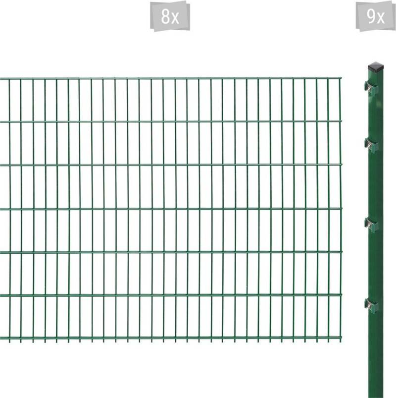 Arvotec Doppelstabmattenzaun ESSENTIAL 123 zum Einbetonieren, (Set, 17-St), Zaunhöhe 123 cm, Zaunlänge 2 - 60 m von Arvotec