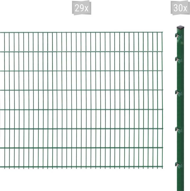 Arvotec Doppelstabmattenzaun ESSENTIAL 143 zum Einbetonieren, (Set, 59-St), Zaunhöhe 143 cm, Zaunlänge 2 - 60 m von Arvotec