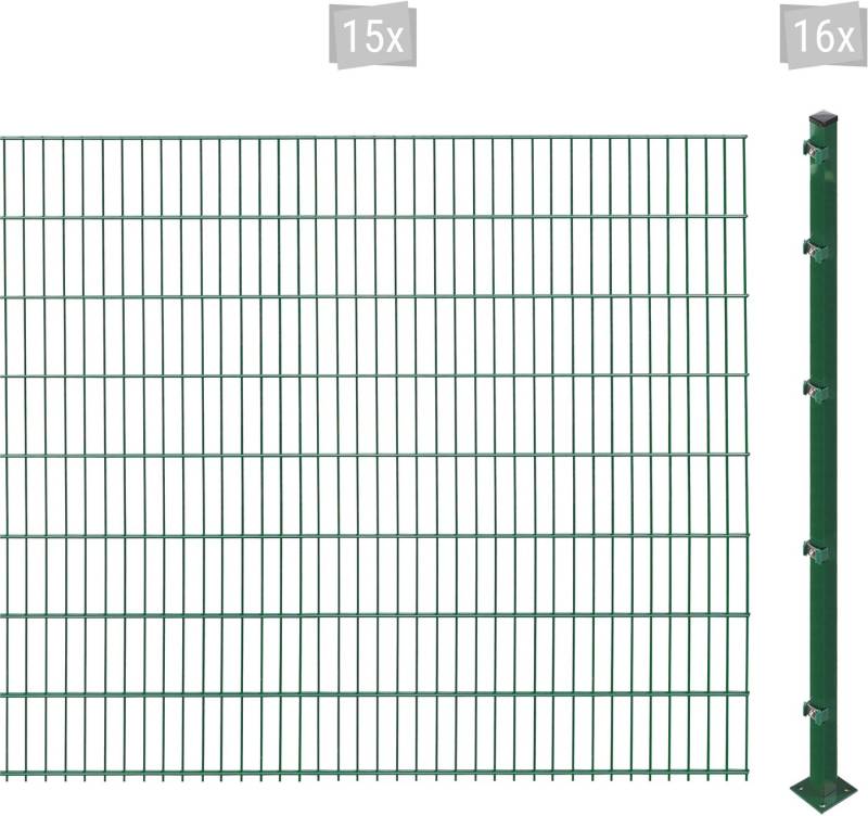 Arvotec Doppelstabmattenzaun ESSENTIAL 163 zum Aufschrauben, (Set, 31-St), Zaunhöhe 163 cm, Zaunlänge 2 - 60 m von Arvotec