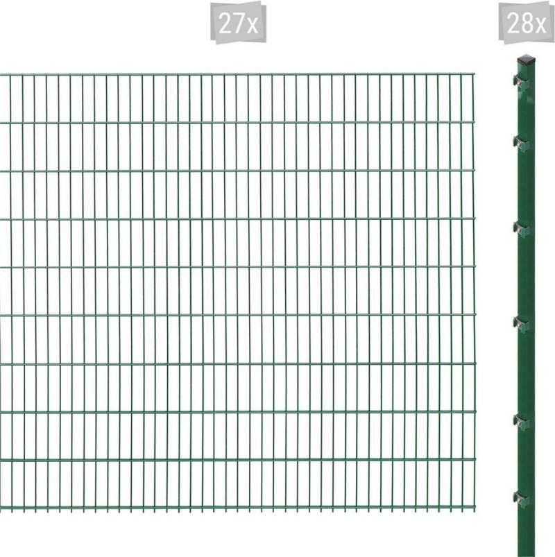Arvotec Doppelstabmattenzaun ESSENTIAL 183 zum Einbetonieren, (Set, 55-St), Zaunhöhe 183 cm, Zaunlänge 2 - 60 m von Arvotec