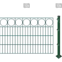 Arvotec Doppelstabmattenzaun "ESSENTIAL 80 zum Aufschrauben "Ring" mit Zierleiste", Zaunhöhe 80 cm, Zaunlänge 2 - 60 m von Arvotec