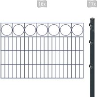 Arvotec Doppelstabmattenzaun "ESSENTIAL 80 zum Einbetonieren "Ring" mit Zierleiste", Zaunhöhe 80 cm, Zaunlänge 2 - 60 m von Arvotec
