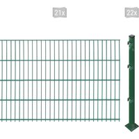 Arvotec Doppelstabmattenzaun "ESSENTIAL 83 zum Aufschrauben", Zaunhöhe 83 cm, Zaunlänge 2 - 60 m von Arvotec