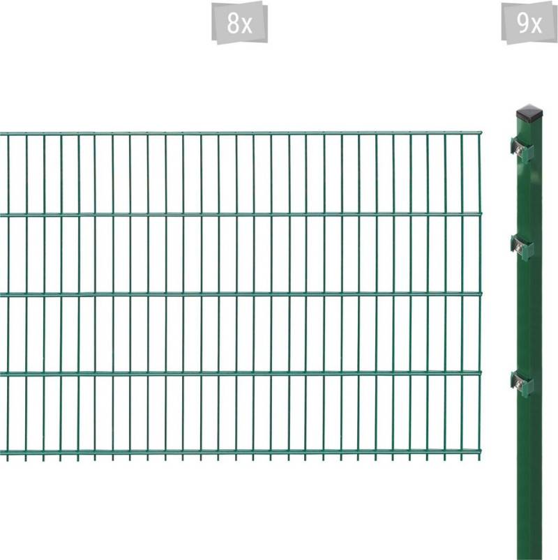 Arvotec Doppelstabmattenzaun ESSENTIAL 83 zum Einbetonieren, (Set, 17-St), Zaunhöhe 83 cm, Zaunlänge 2 - 60 m von Arvotec