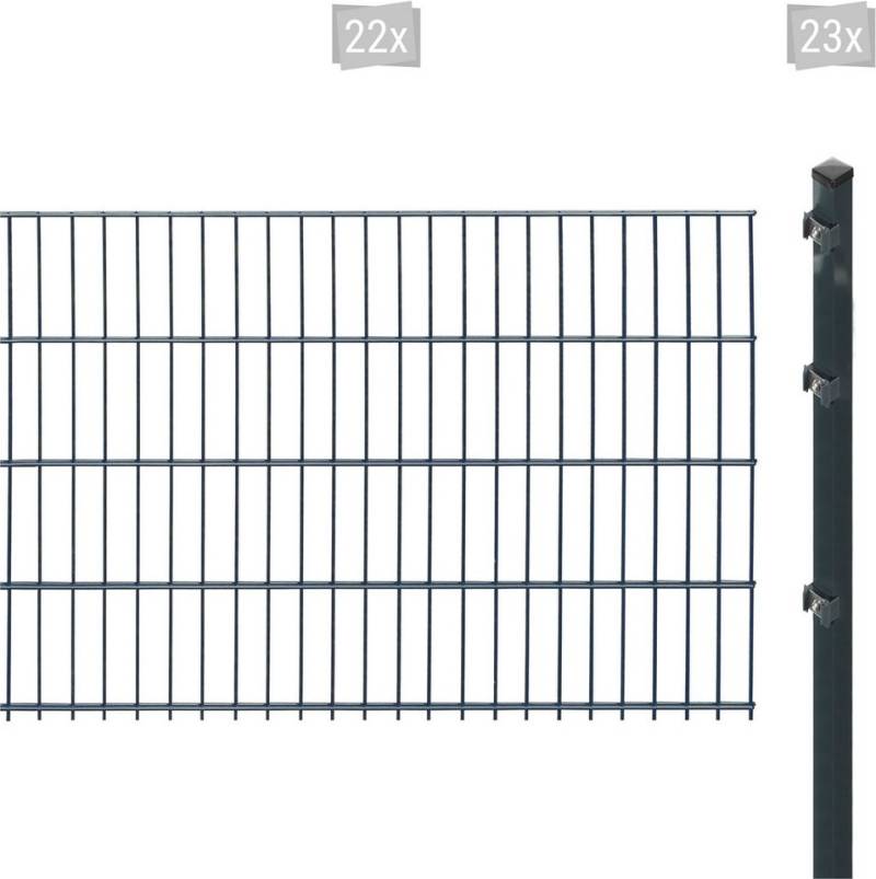 Arvotec Doppelstabmattenzaun ESSENTIAL 83 zum Einbetonieren, (Set, 45-St), Zaunhöhe 83 cm, Zaunlänge 2 - 60 m von Arvotec