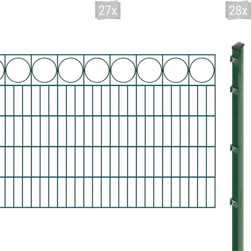 Arvotec Doppelstabmattenzaun EXCLUSIVE 100 zum Einbetonieren "Ring" mit Zierleiste, (Set, 55-St), Zaunhöhe 100 cm, Zaunlänge 2 - 60 m von Arvotec