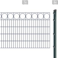 Arvotec Doppelstabmattenzaun "EXCLUSIVE 100 zum Einbetonieren "Ring" mit Zierleiste", Zaunhöhe 100 cm, Zaunlänge 2 - 60 m von Arvotec