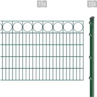 Arvotec Doppelstabmattenzaun "EXCLUSIVE 100 zum Einbetonieren "Ring" mit Zierleiste", Zaunhöhe 100 cm, Zaunlänge 2 - 60 m von Arvotec