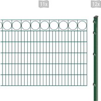 Arvotec Doppelstabmattenzaun "EXCLUSIVE 120 zum Einbetonieren "Ring" mit Zierleiste", Zaunhöhe 120 cm, Zaunlänge 2 - 60 m von Arvotec