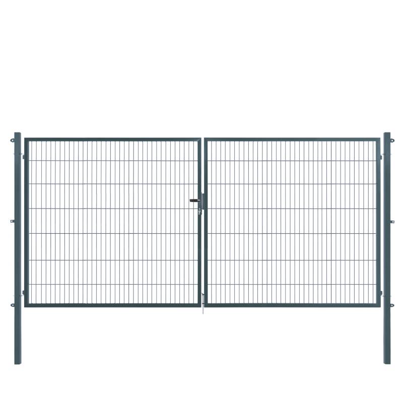 Arvotec Doppeltor 'Essential' anthrazit 400 x 140 cm, mit Zaunanschluss Arvotec Doppeltor 'Essential' anthrazit 400 x 140 cm, mit Zaunanschluss von Arvotec