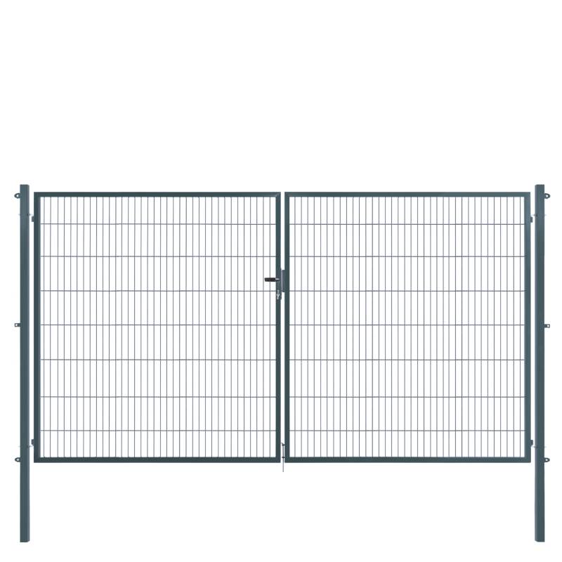 Arvotec Doppeltor 'Essential' anthrazit 400 x 160 cm, mit Zaunanschluss Arvotec Doppeltor 'Essential' anthrazit 400 x 160 cm, mit Zaunanschluss von Arvotec