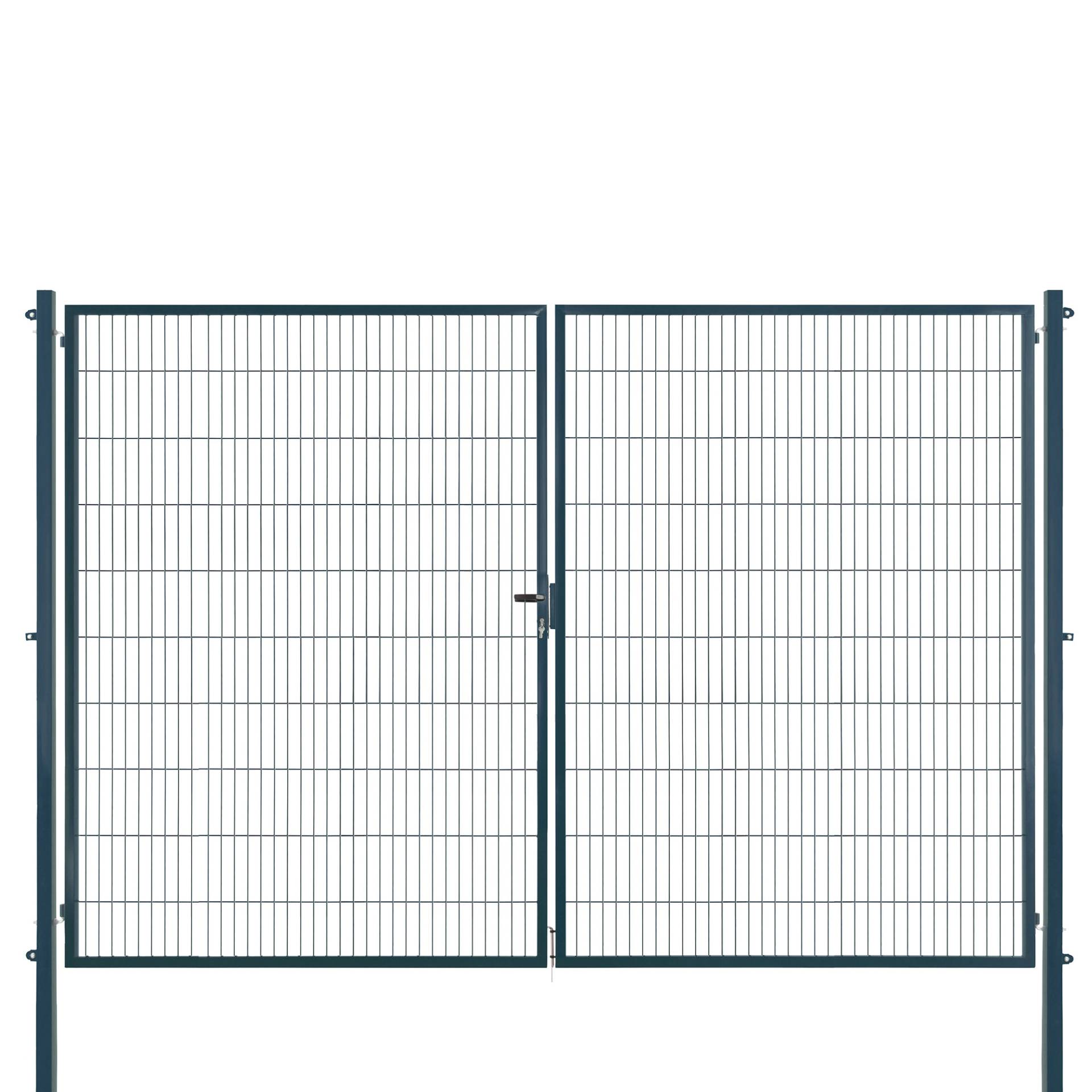 Arvotec Doppeltor 'Essential' anthrazit 400 x 200 cm, mit Zaunanschluss von Arvotec
