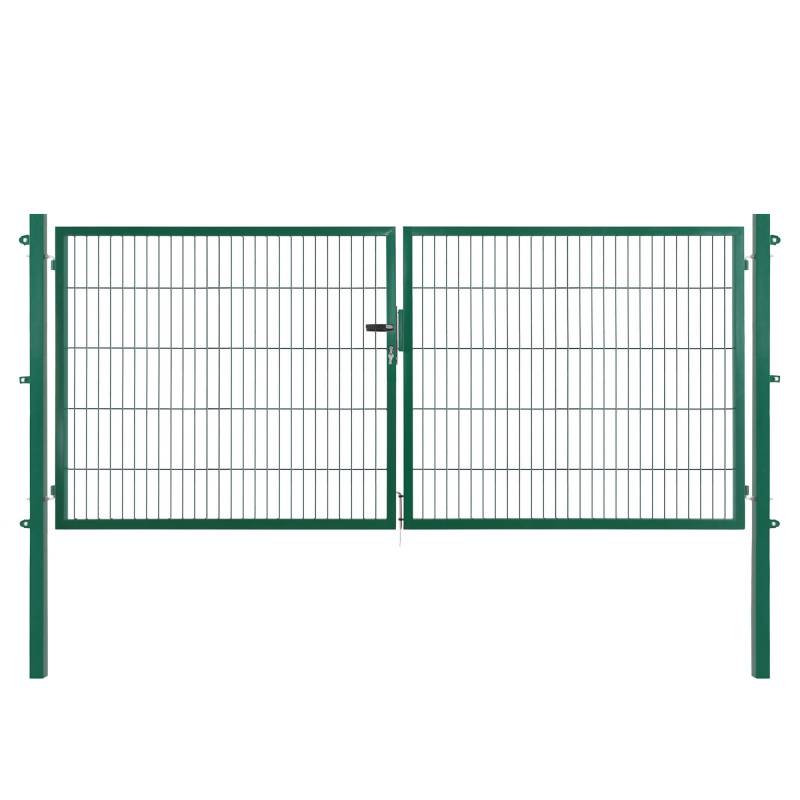 Arvotec Doppeltor 'Essential' moosgrün 300 x 100 cm, mit Zaunanschluss von Arvotec