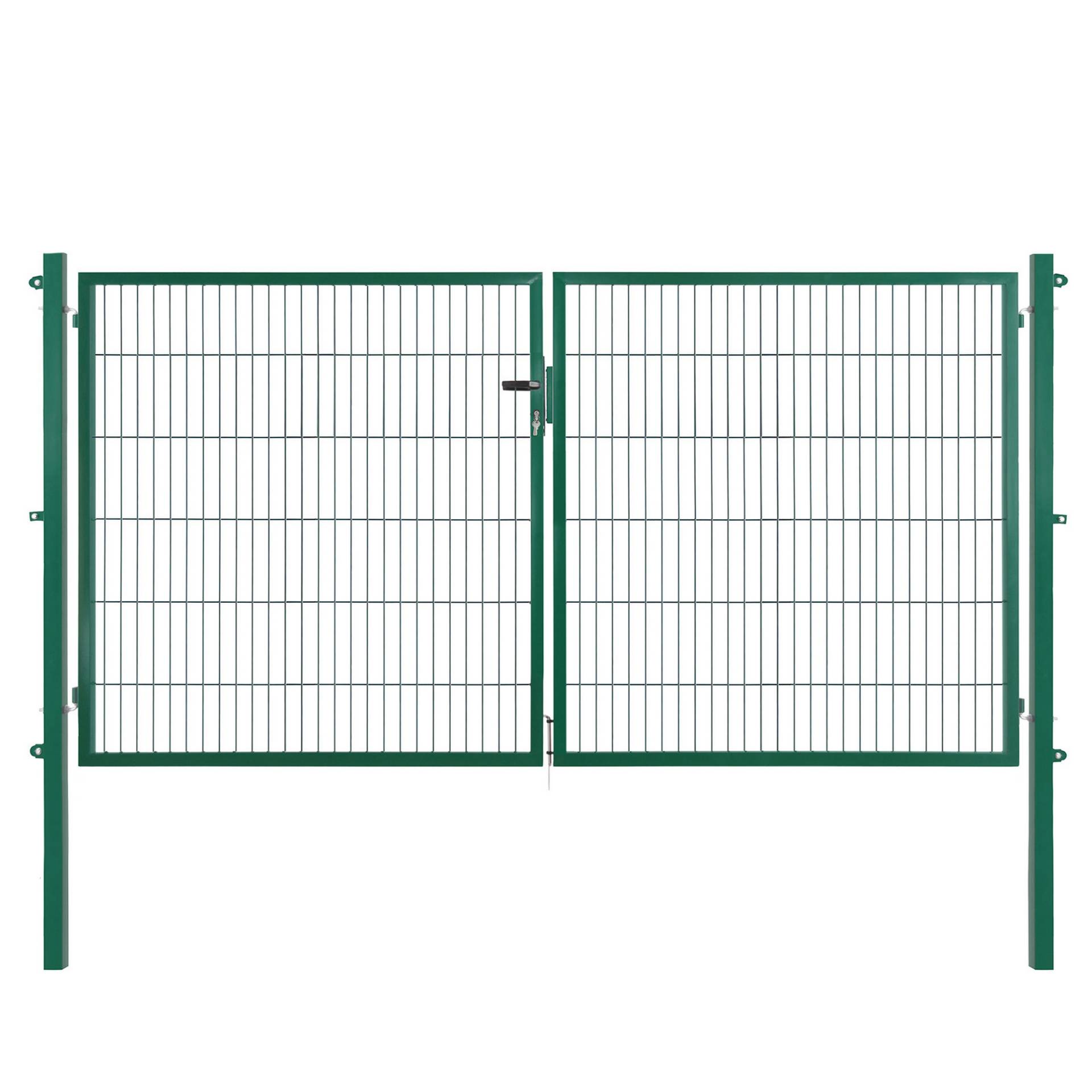 Arvotec Doppeltor 'Essential' moosgrün 300 x 120 cm, mit Zaunanschluss von Arvotec