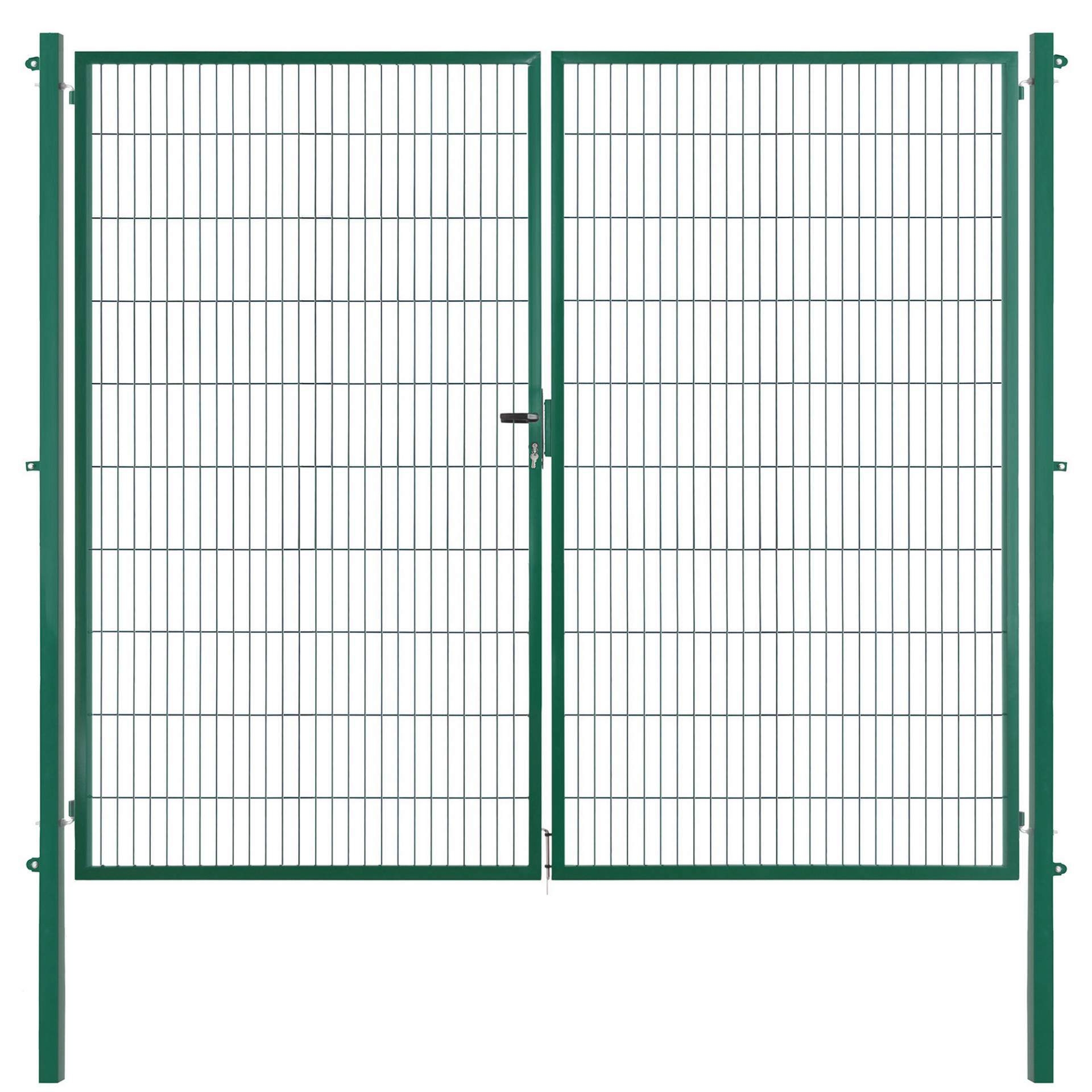 Arvotec Doppeltor 'Essential' moosgrün 300 x 200 cm, mit Zaunanschluss von Arvotec