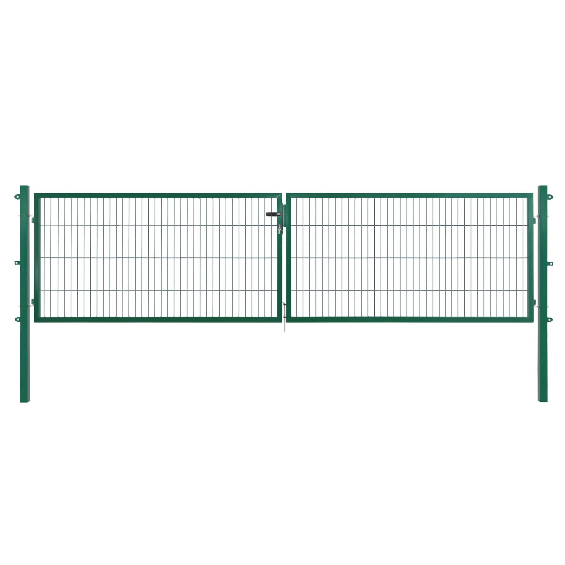 Arvotec Doppeltor 'Essential' moosgrün 400 x 80 cm, mit Zaunanschluss von Arvotec