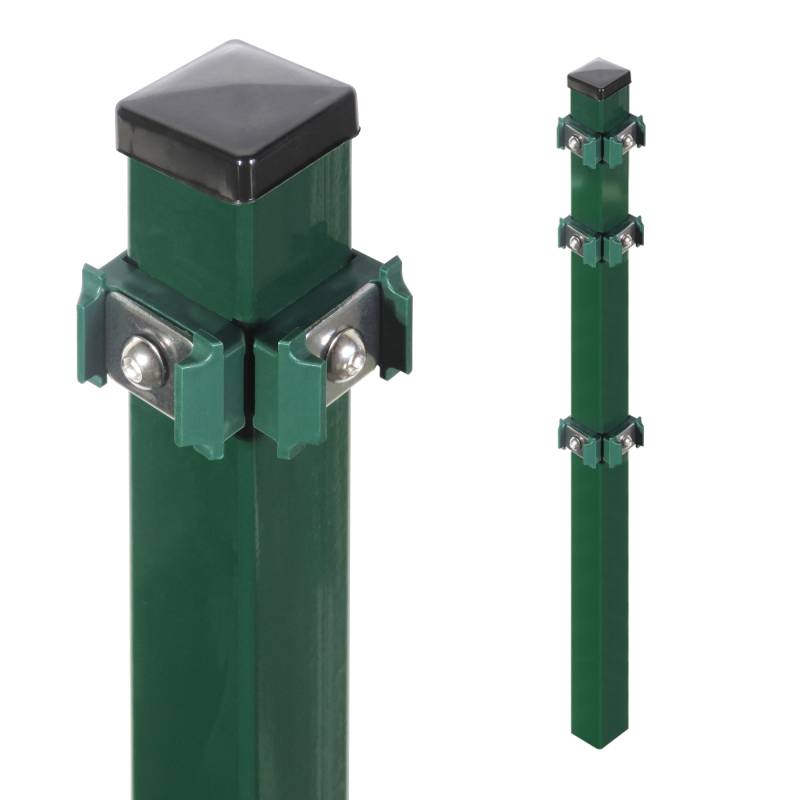 Arvotec Eckpfosten für Stabmatten 'Essential' grün 4 x 4 x 120 cm von Arvotec