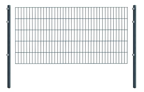 Arvotec Einstabmatten, H 100 cm, anthrazit (RAL7016), L 10-50m - Drahtstärke 8/6/4mm - langlebig, robust & preisgünstig (Einstabmatten, 100 cm, anthrazit, 40 m) von Arvotec