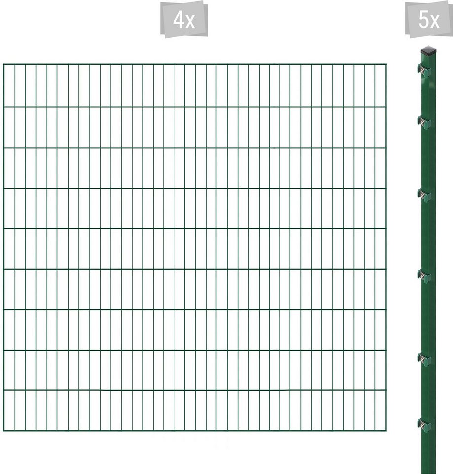 Arvotec Einstabmattenzaun ESSENTIAL 180 zum Aufschrauben, (Set), Zaunhöhe 180 cm, Zaunlänge 2 - 60 m von Arvotec