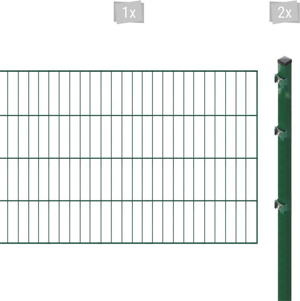 Arvotec Einstabmattenzaun ESSENTIAL 80 zum Aufschrauben, (Set), Zaunhöhe 80 cm, Zaunlänge 2 - 60 m von Arvotec