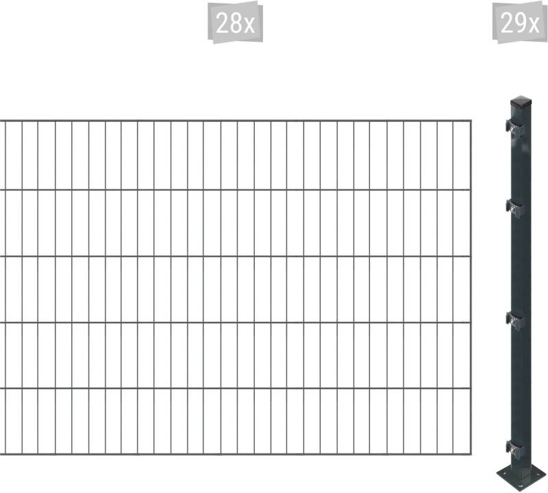 Arvotec Einstabmattenzaun ESSENTIAL 100 zum Einbetonieren, (Set, 57-St), Zaunhöhe 100 cm, Zaunlänge 2 - 60 m von Arvotec