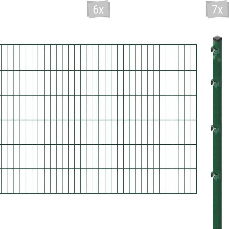 Arvotec Einstabmattenzaun ESSENTIAL 120 zum Aufschrauben, (Set, 13-St), Zaunhöhe 120 cm, Zaunlänge 2 - 60 m von Arvotec
