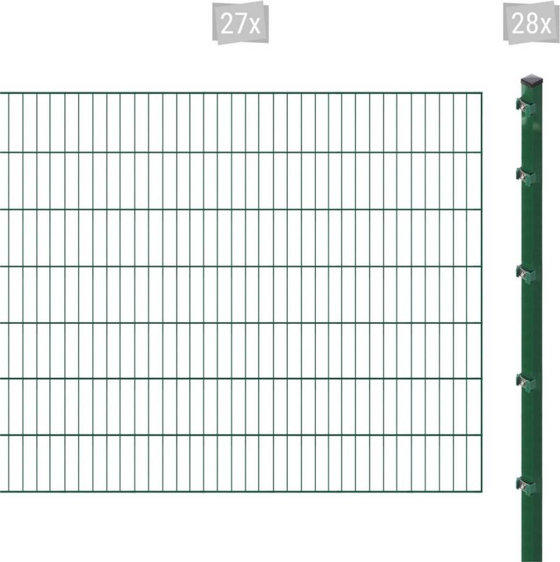 Arvotec Einstabmattenzaun ESSENTIAL 140 zum Aufschrauben, (Set, 55-St), Zaunhöhe 140 cm, Zaunlänge 2 - 60 m von Arvotec